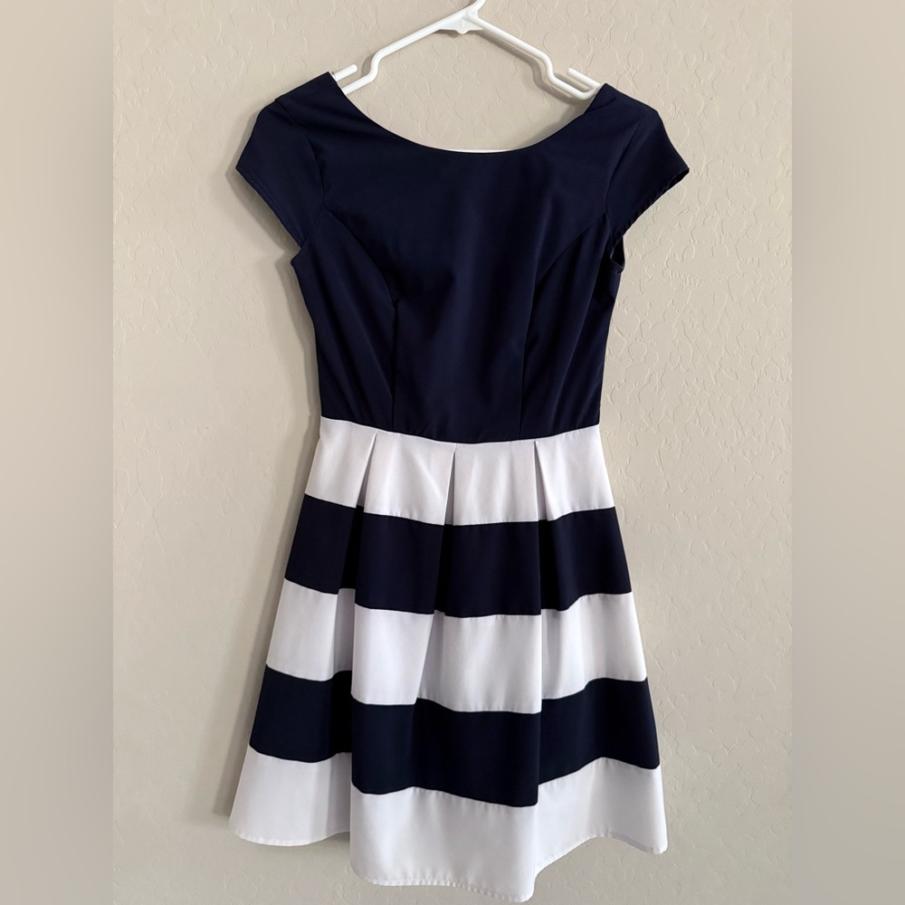 B Darlin Navy Blue Dress